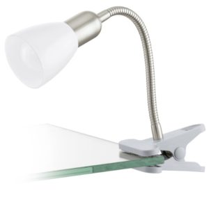 clip-lamp/1 nickel-m/white 'DAKAR 3'